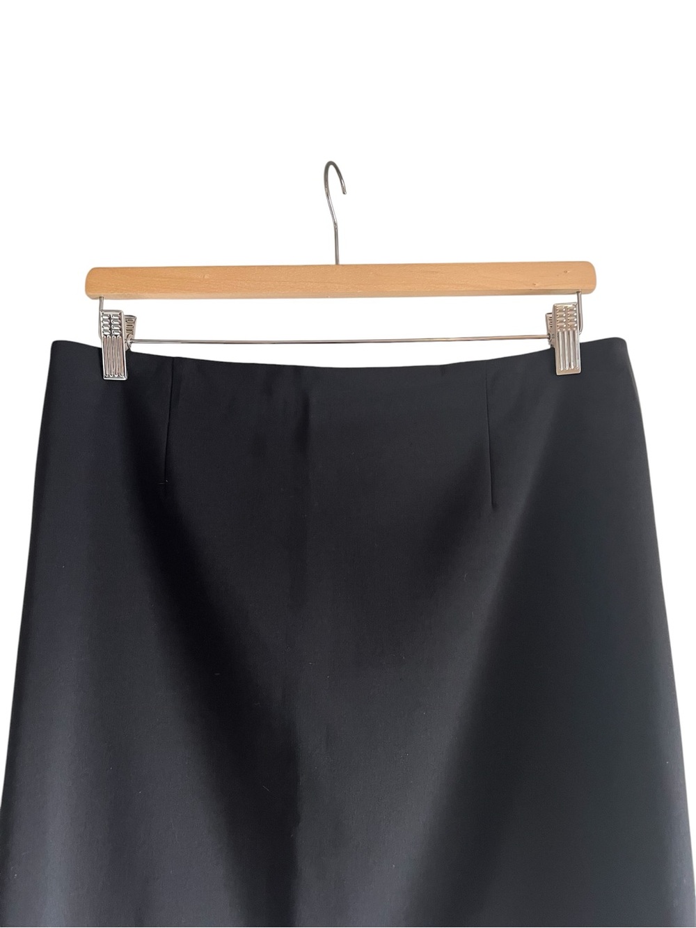 Theory wool blend black pencil skirt size 10 excellent condition - Picture 2 of 11